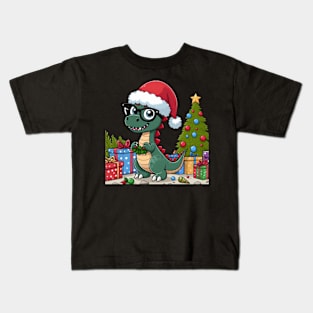 Dino Christmas Kids T-Shirt